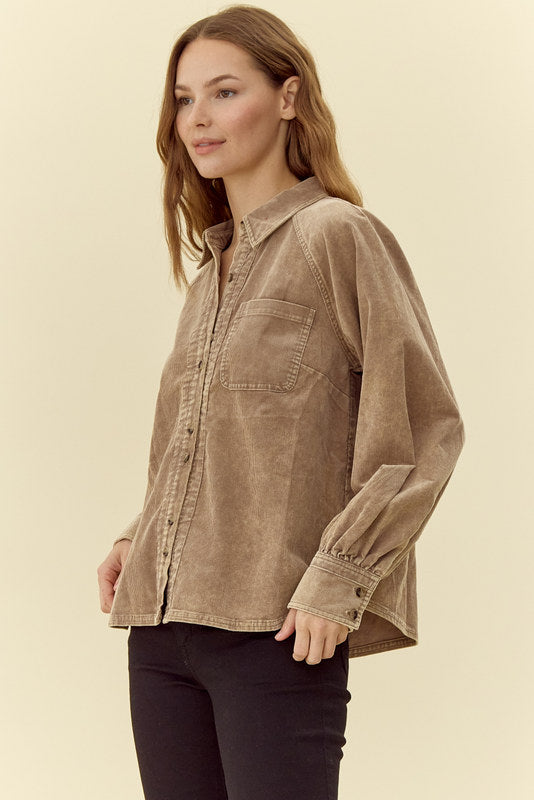 Cord-Like Button Down