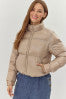 Taupe Puffer Jacket