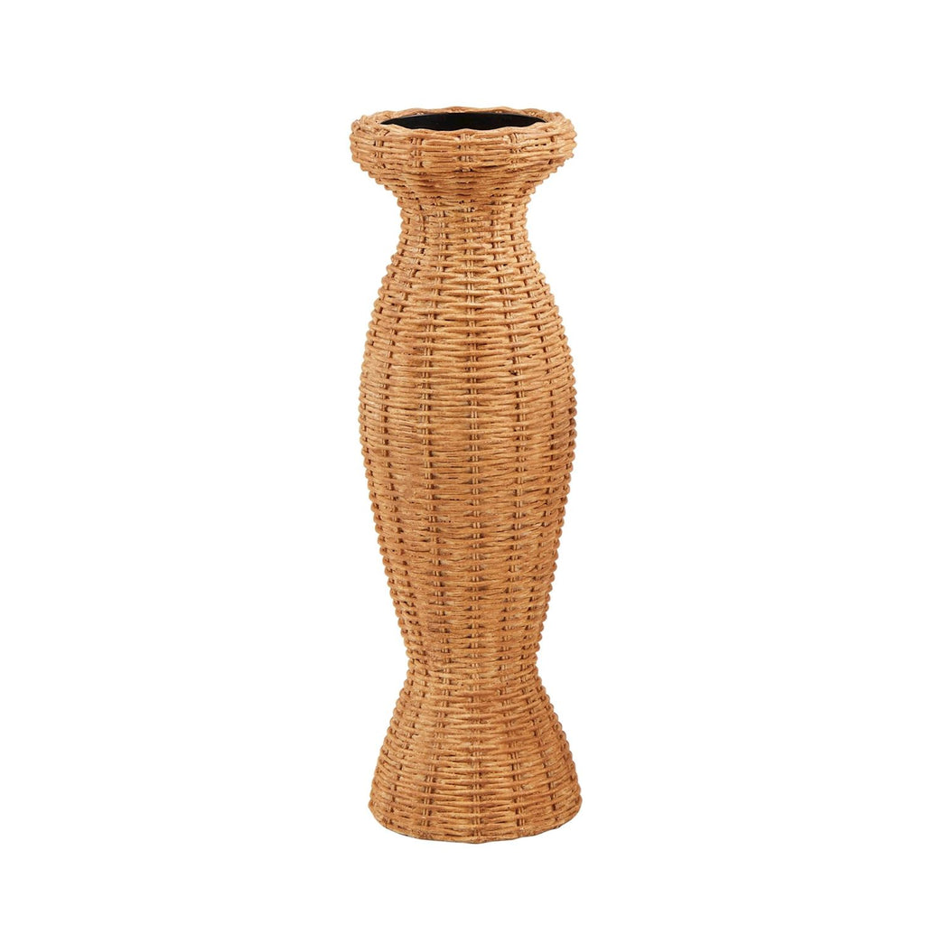 RESIN WOVEN CANDLESTICK