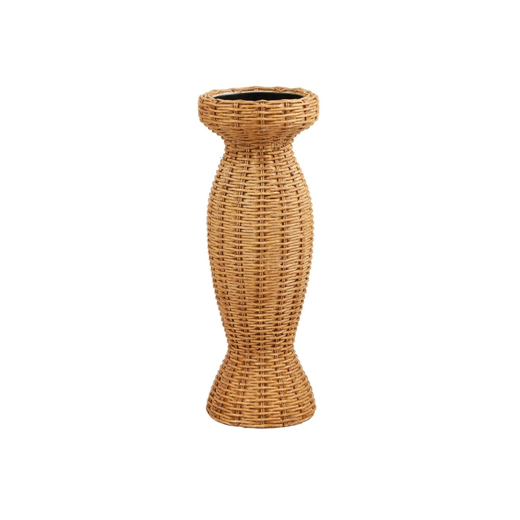 RESIN WOVEN CANDLESTICK