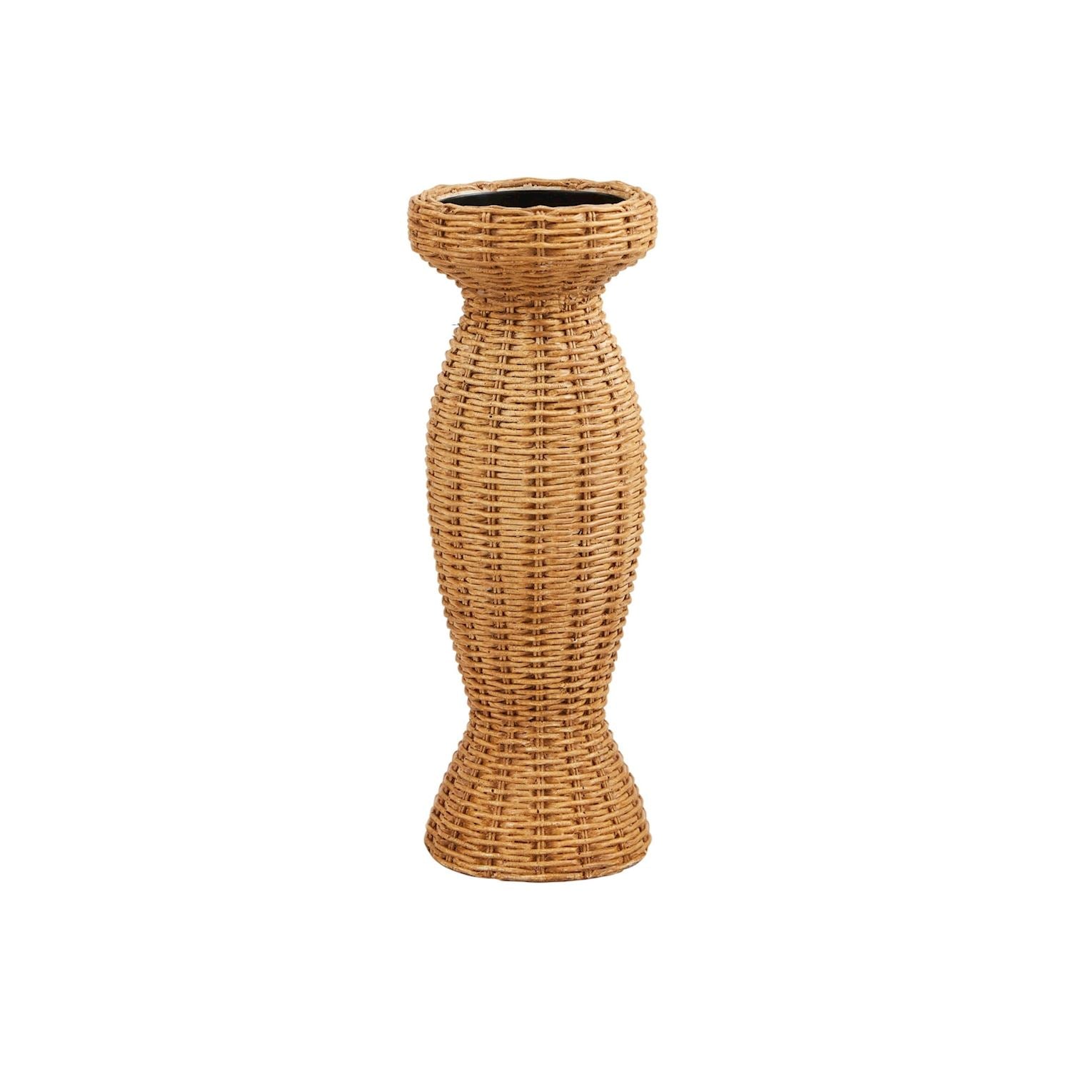 RESIN WOVEN CANDLESTICK