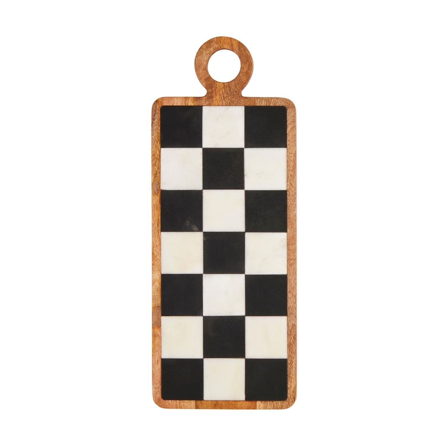 Checkered Wood Rectangle Board