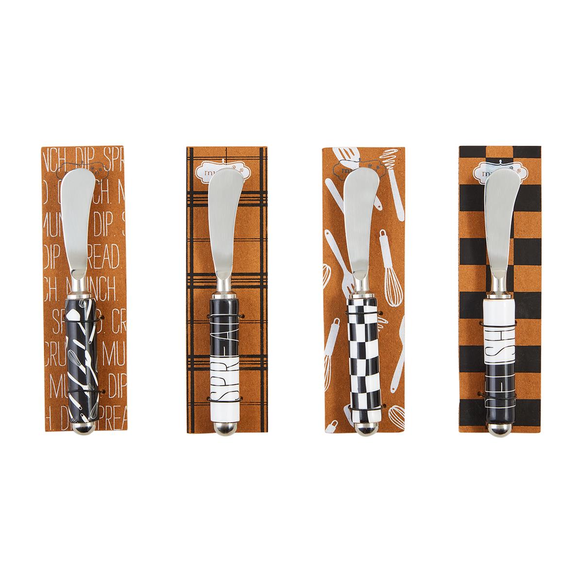 Black & White Bistro Spreaders