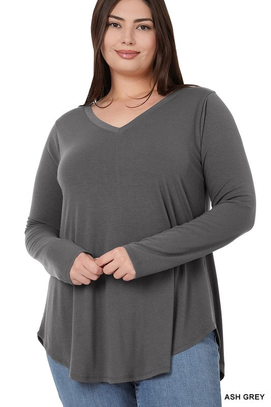 Plus V-Neck Tunic
