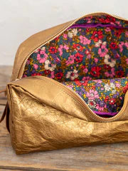 Penny Paper Cosmetic Bag- Bronze