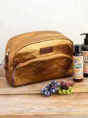 Penny Paper Cosmetic Bag- Bronze