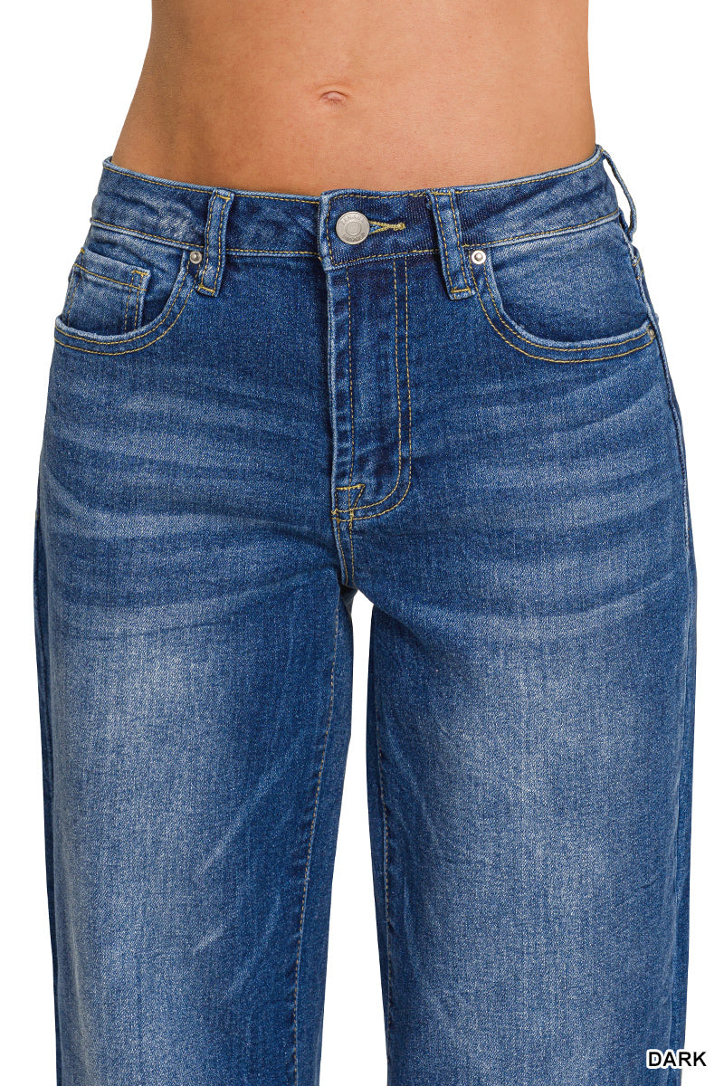 Free Spirit Cuff Jeans Zenana