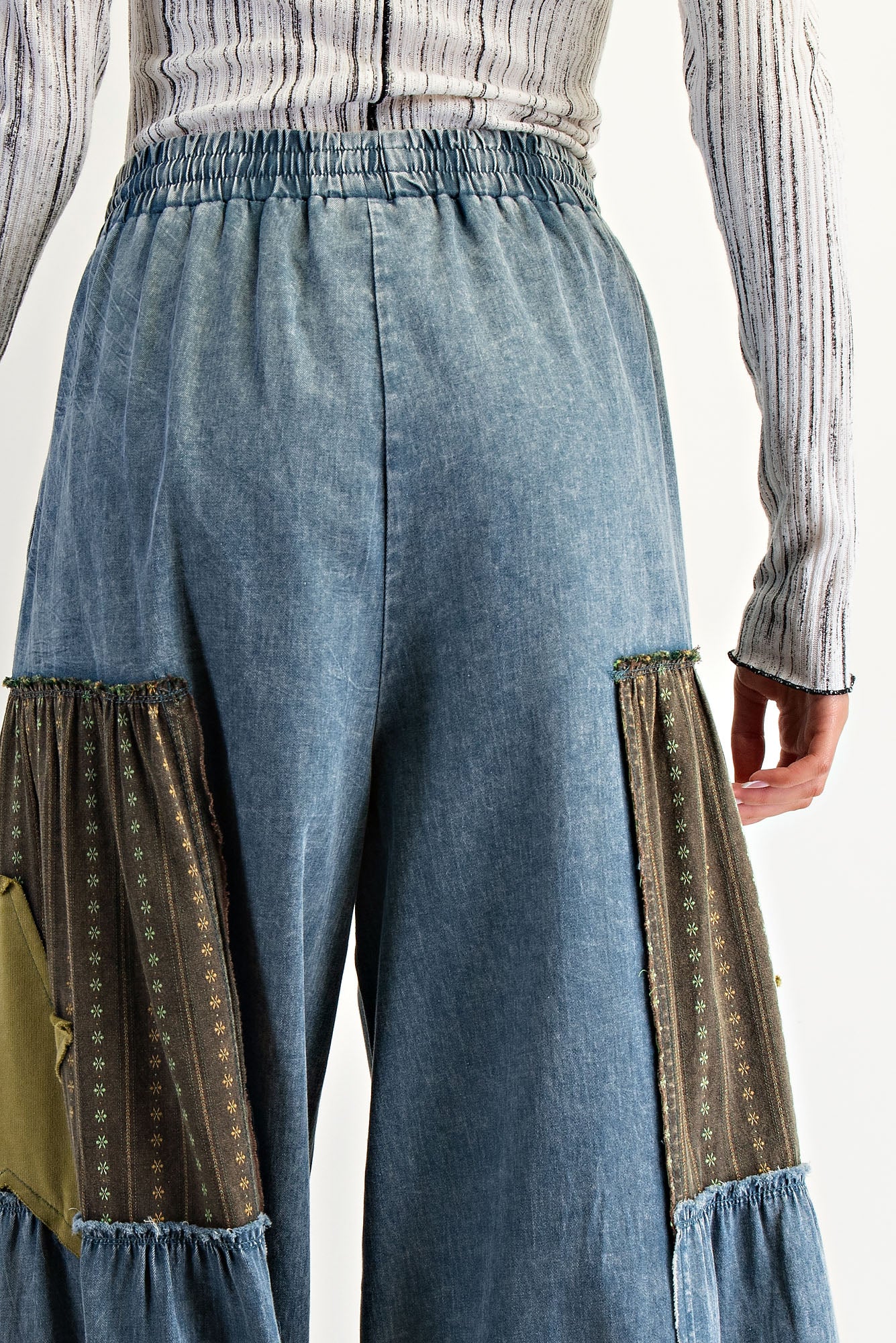 Patchwork Dreams Chambray Pants