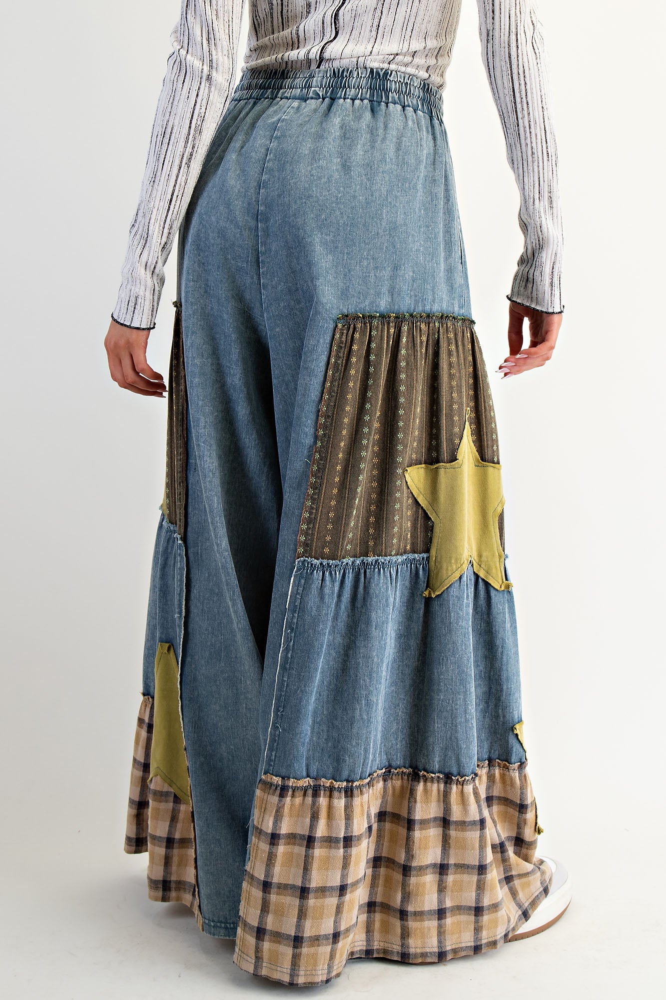 Patchwork Dreams Chambray Pants