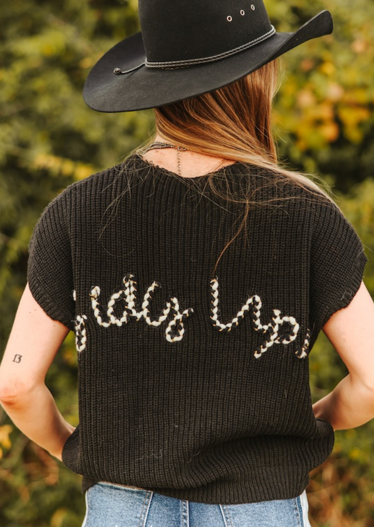 Boot Stitch Sleeveless Sweater STERLING KREEK