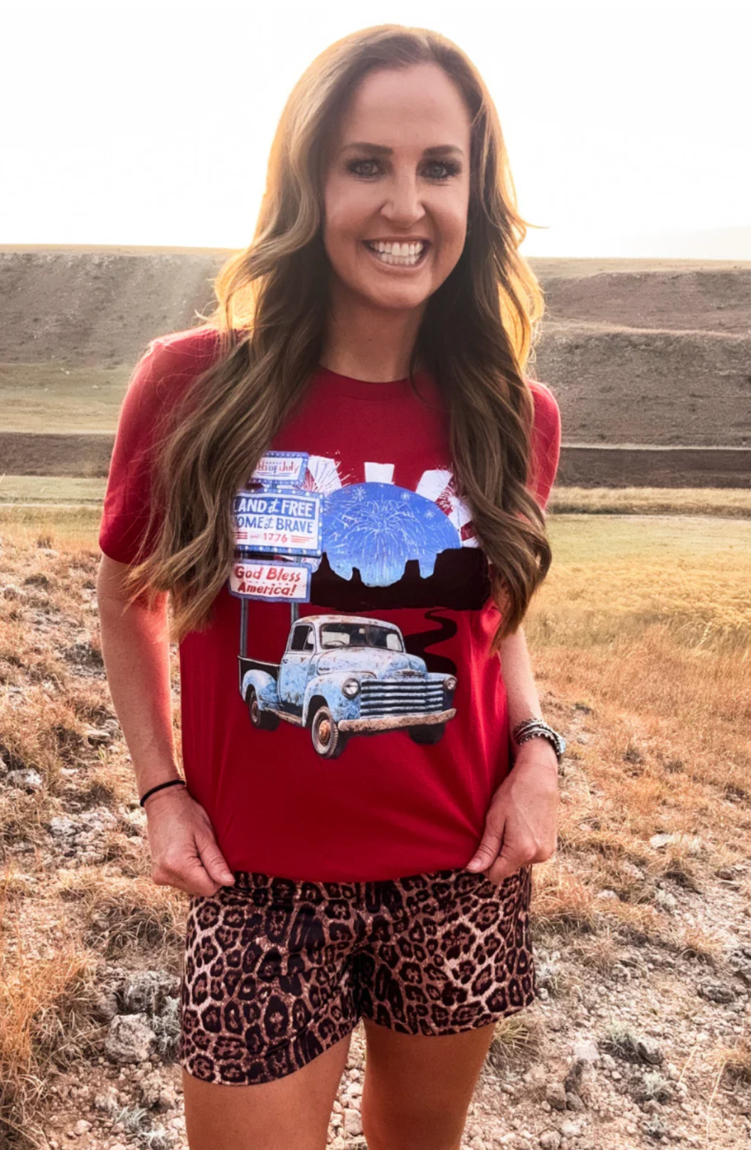 LAND OF THE FREE TEE STERLING KREEK
