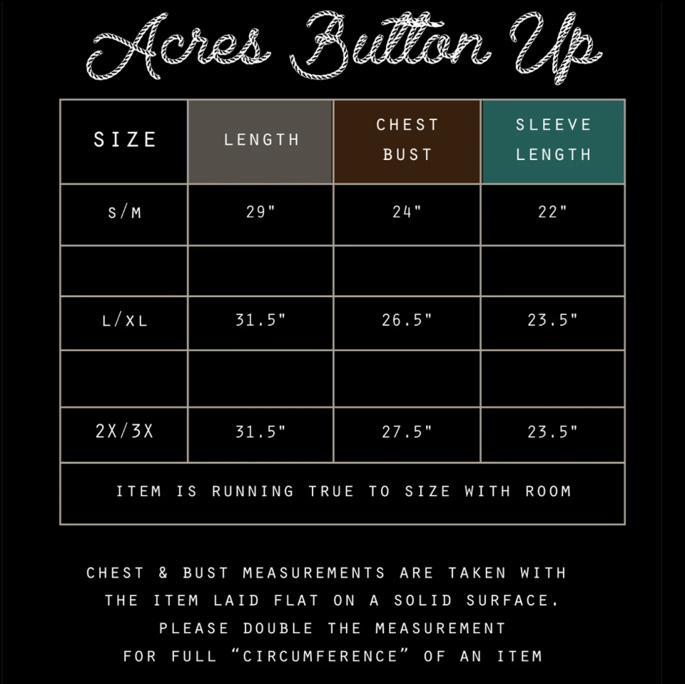 ACRES BUTTON UP* COWBOY