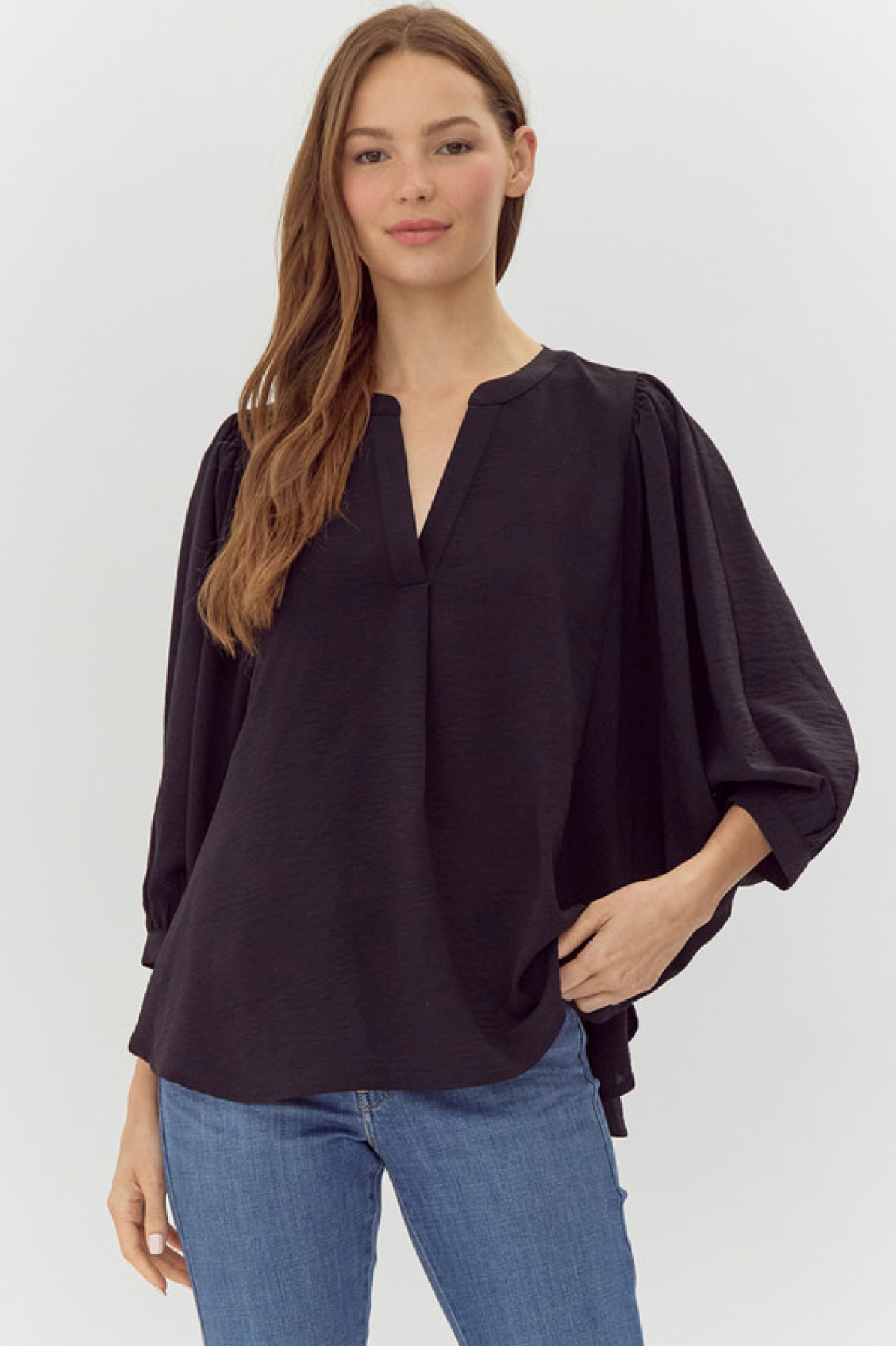 Flowy V-Neck Top
