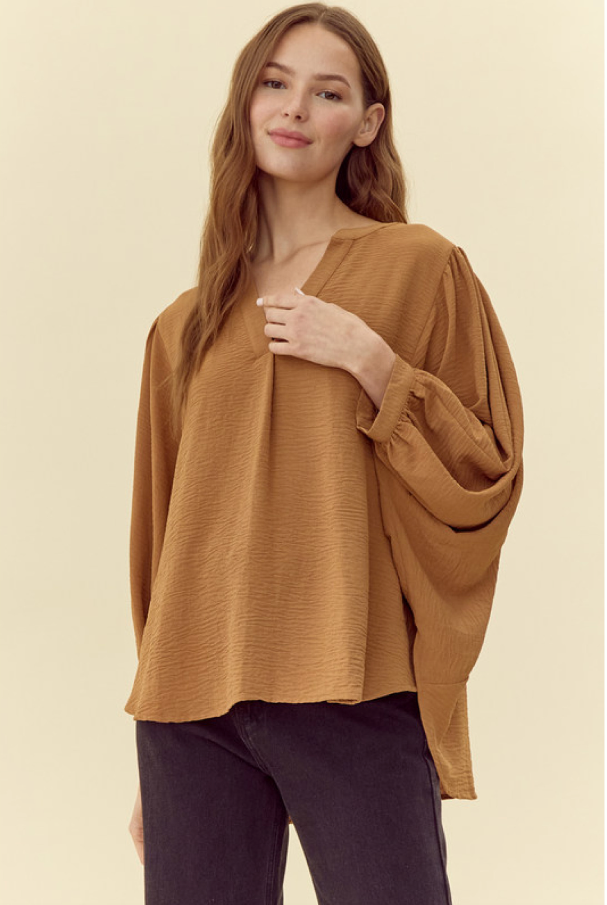 Flowy V-Neck Top