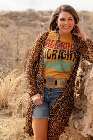 Cody Sheer Leopard Cardigan