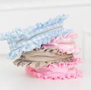 Ruffled Nylon Medium Pouch