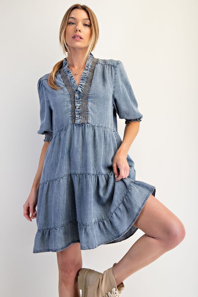 Starlight Chambray Dress