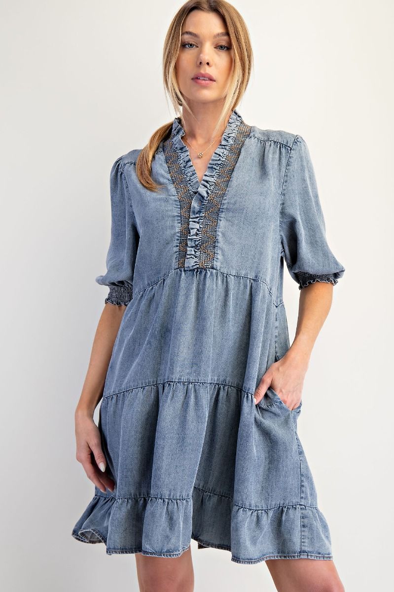 Starlight Chambray Dress