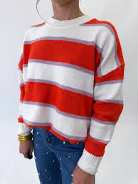 SYLAS STRIPED SWEATER Mudpie