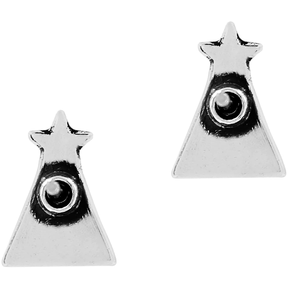 Frosted Christmas Tree Mini Post Earrings