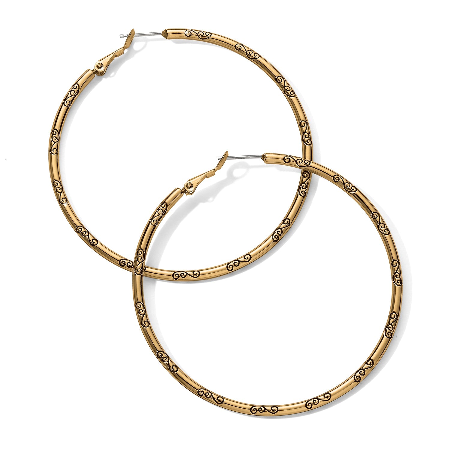 Grande Hoop Charm Earrings