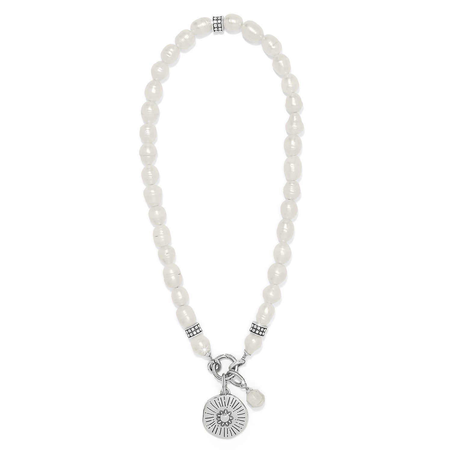 Token Charm Pearl Necklace