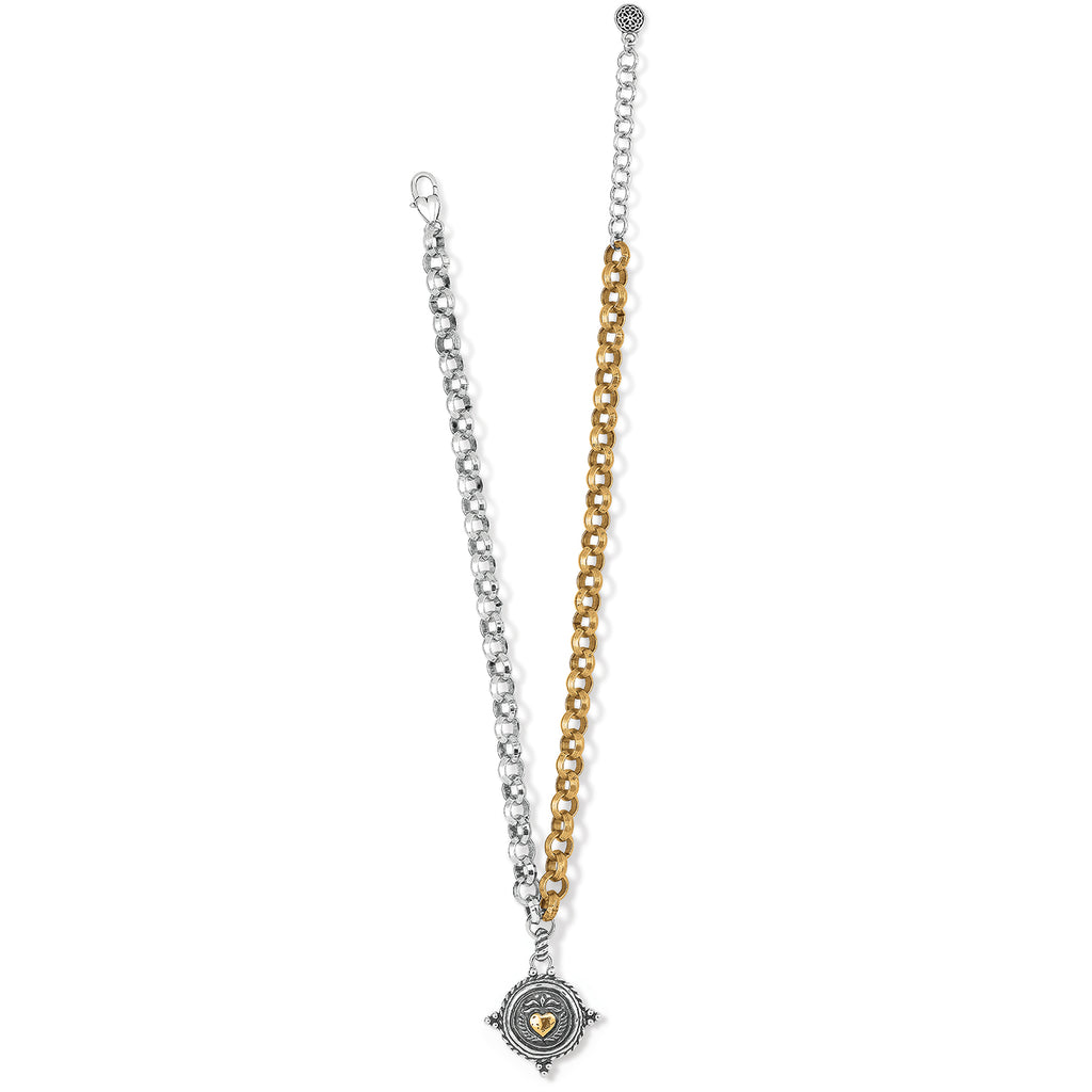 Ferrara Virtue Winged Heart Statement Necklace