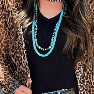 Cody Sheer Leopard Cardigan